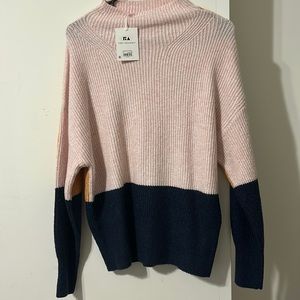 Colorblock sweater for winter